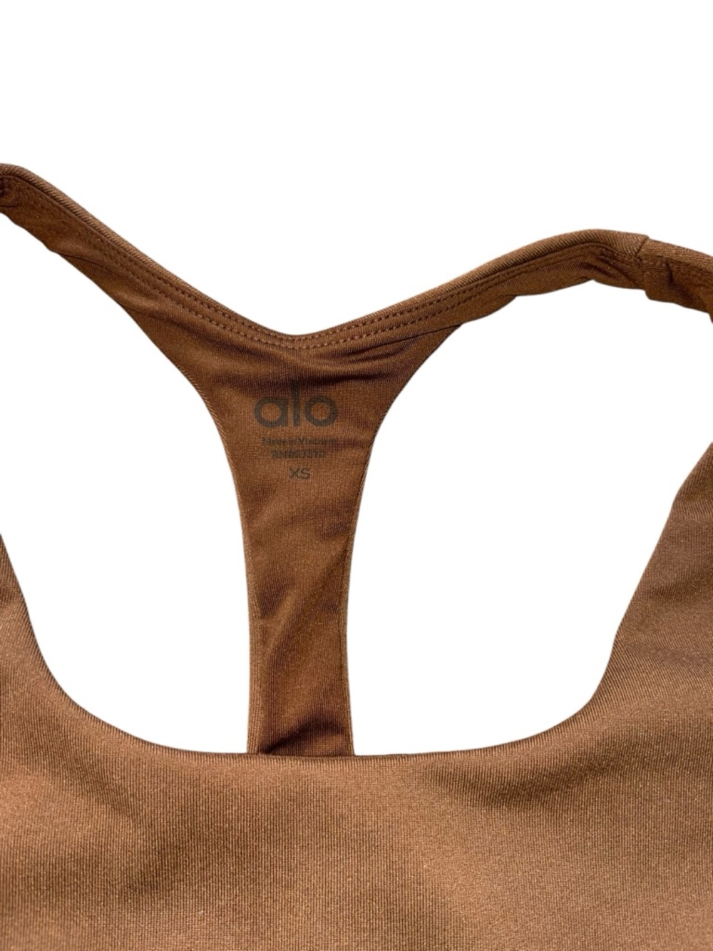 ALO Yoga Chocolate Brown Racerback Bodysuit - Picture 3 of 6